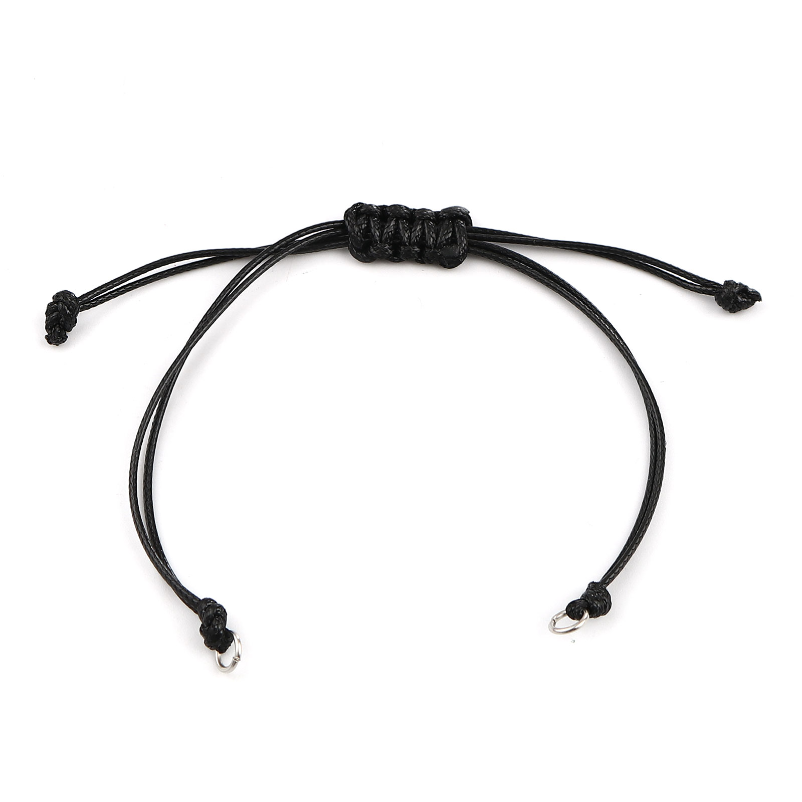 Paracord Bracelet - Multicolor โพลีเอสเตอร์ Braiding Braided สร้อยข้อมือเชือกโซ่ปรับ DIY