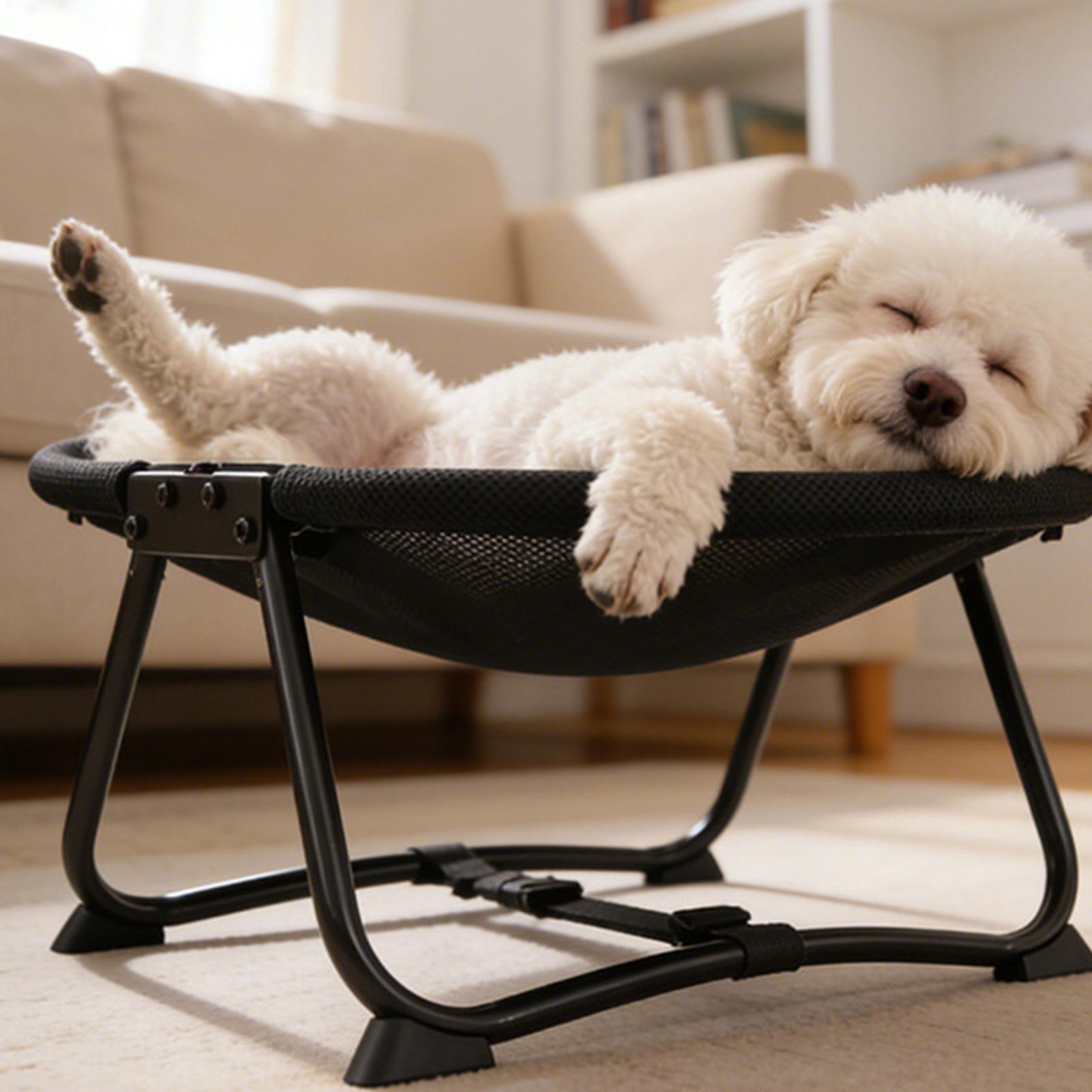 Outdoor Camping Dog Bed - เตียงนอนสุนัขแบบพับได้ เปลนุ่มสำหรับสัตว์เลี้ยงในบ้าน แคมป์ปิ้ง เตียงนอนแมวสำหรับลูกแมวขนาดเล็ก กลาง สำหรับสุนัขขนาดเล็ก