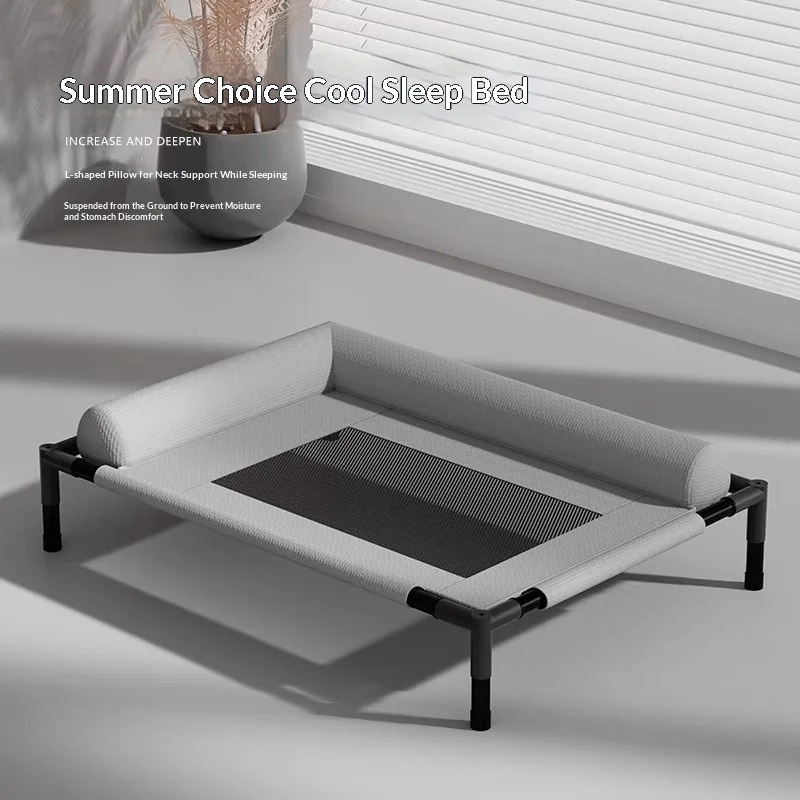 Outdoor Camping Dog Bed - เตียงนอนสุนัขแบบยกพื้น สำหรับเดินทาง แคมป์ปิ้ง ใช้ได้ทั้งภายนอกและภายในอาคาร สำหรับสุนัขขนาดใหญ่ ใช้ได้ทุกฤดู