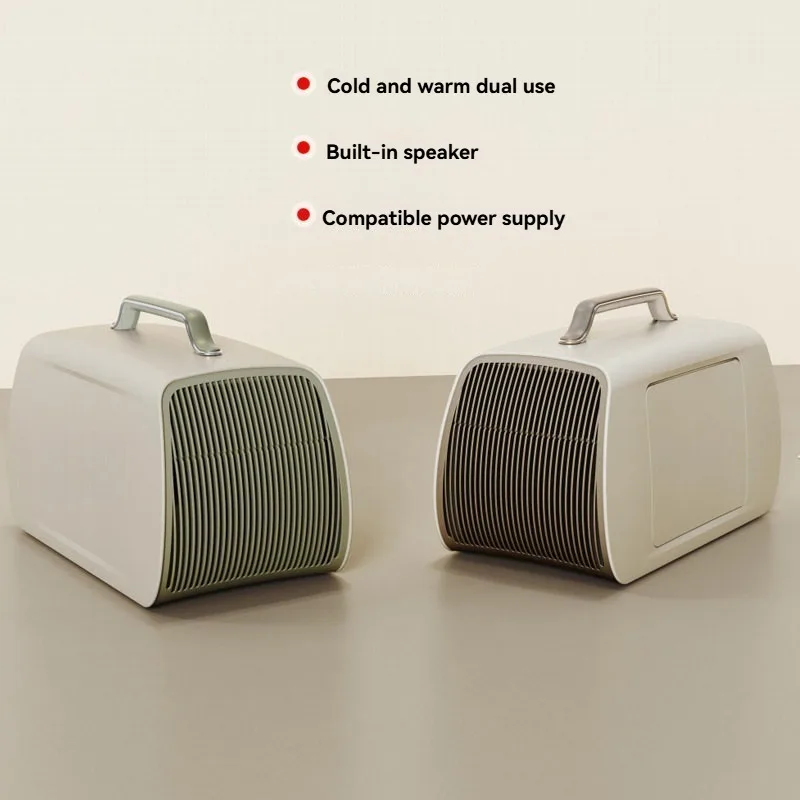 Outdoor Camping Air Conditioner - เครื่องปรับอากาศเคลื่อนที่แบบพกพา 110V/220V ใช้ได้ทั้งภายนอกและภายใน สามารถทำความร้อนและความเย็นได้ เหมาะสำหรับเต็นท์ แคมป์ปิ้ง
