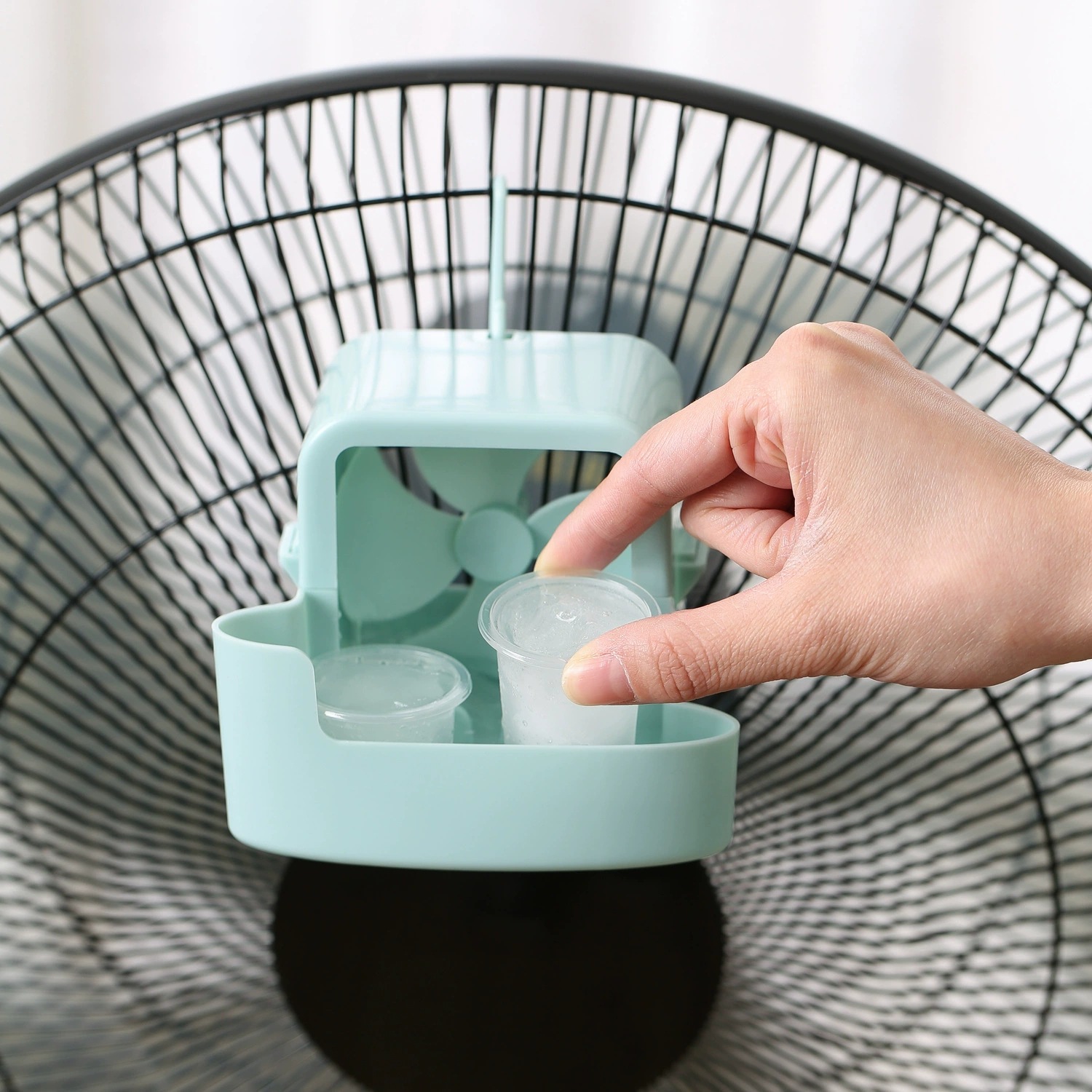 Outdoor Camping Air Conditioner - พัดลมทำความเย็นแบบหนีบ, เครื่องทำความเย็นแบบพกพาสำหรับฤดูร้อน - อุปกรณ์จำเป็นสำหรับตั้งโต๊ะ แคมป์ปิ้ง และกิจกรรมกลางแจ้ง,