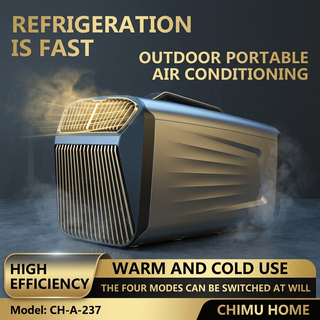 Outdoor Camping Air Conditioner - 【CHIMU HOME】 เครื่องปรับอากาศแบบพกพา 5400Btu เครื่องปรับอากาศเคลื่อนที่สำหรับรถบ้าน รถบรรทุก