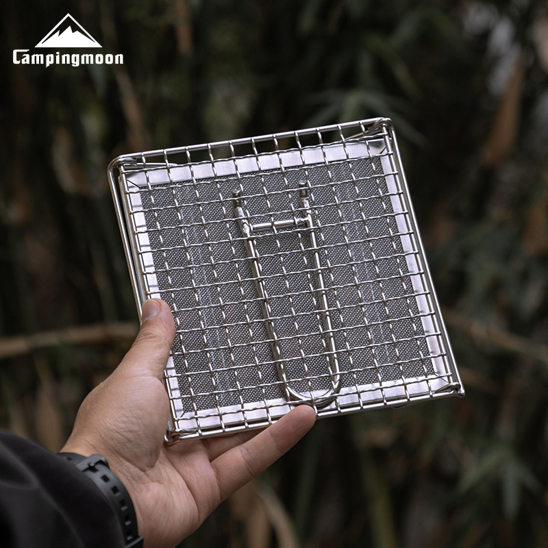 Outdoor Camping Heater For Tent - CAMPINGMOON อุปกรณ์ตั้งแคมป์กลางแจ้ง ตะแกรงย่างขนมปังพับได้ สแตนเลส 304 ย่างได้สม่ำเสมอ