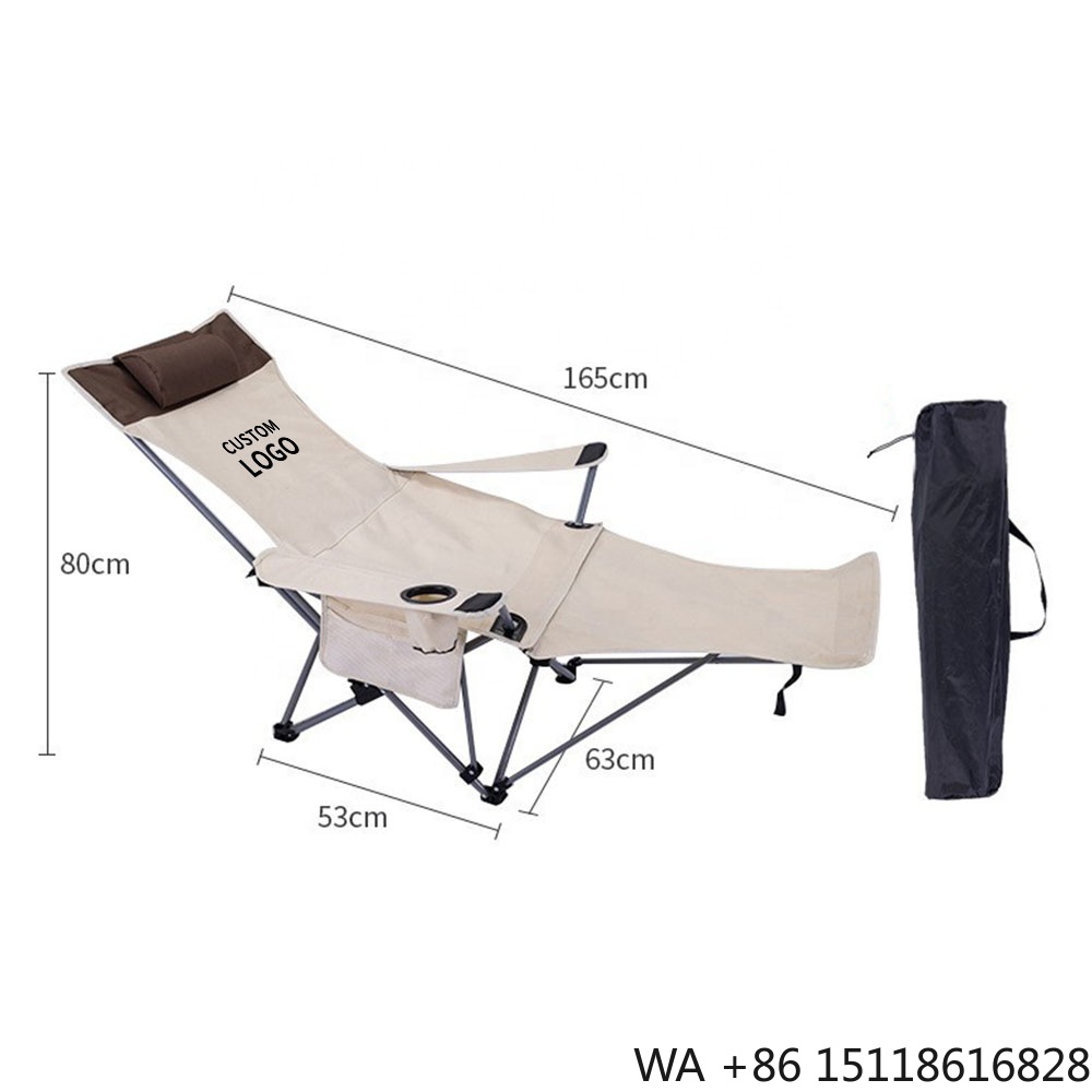Outdoor Camping Set - เก้าอี้พับพกพาปรับเอนได้ น้ำหนักเบา ปรับระดับได้ สำหรับตั้งแคมป์กลางแจ้ง ชายหาด ระเบียง