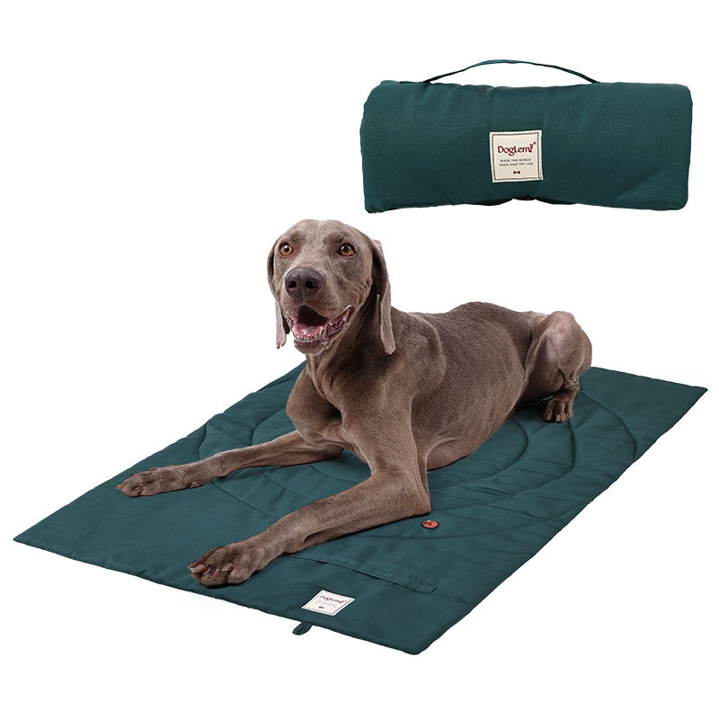 Outdoor Camping Dog Bed - เสื่อสัตว์เลี้ยงแบบพกพาพับได้อุปกรณ์สำหรับสัตว์เลี้ยงเตียงสุนัขกันน้ำสำหรับการจัดเก็บกระเป๋าใส่โน๊ตบุ๊คแบบพกพาทำความสะอาดง่ายกรงสุนัขตั้งแคมป์กลางแจ้ง