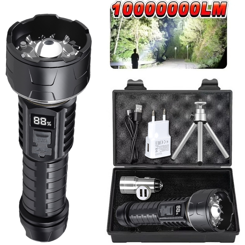 Outdoor Camping Lighting - ไฟฉาย LED แบบ COB แบบชาร์จไฟได้ 7