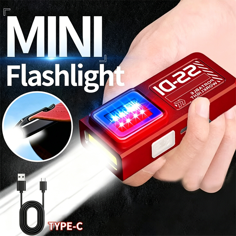 Outdoor Camping Adventure Lamp - 1/2PCS มินิ COB LED ไฟฉาย USB