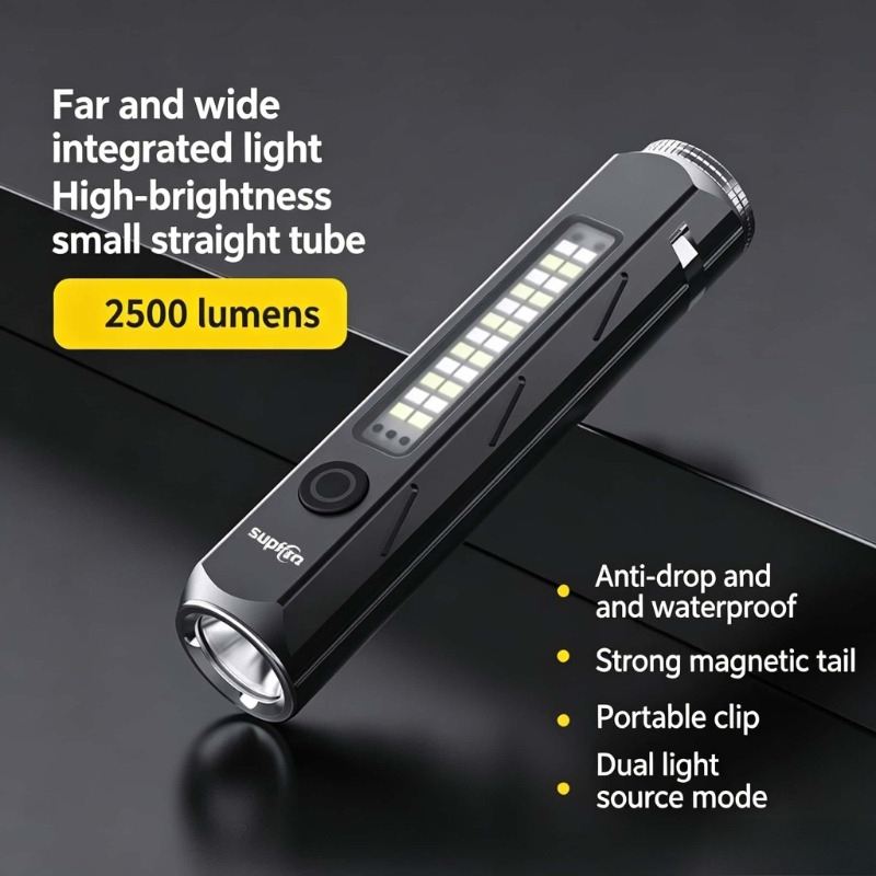 Camping Lantern - ไฟฉาย LED แสงแรงสูง ชาร์จแบบ Type-C ไฟทำงานพกพาขนาดเล็ก