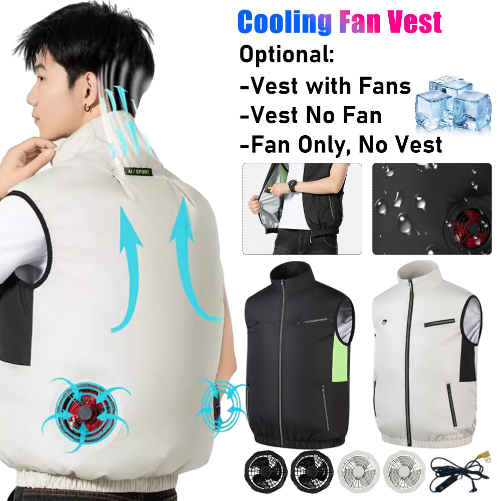 Outdoor Camping Air Conditioner - 2025 พัดลมระบายความร้อนเสื้อกั๊ก Air Conditioner เสื้อผ้าพัดลมน้ําแข็งสําหรับผู้ชายผู้หญิงทํางานกีฬากลางแจ้ง Camping