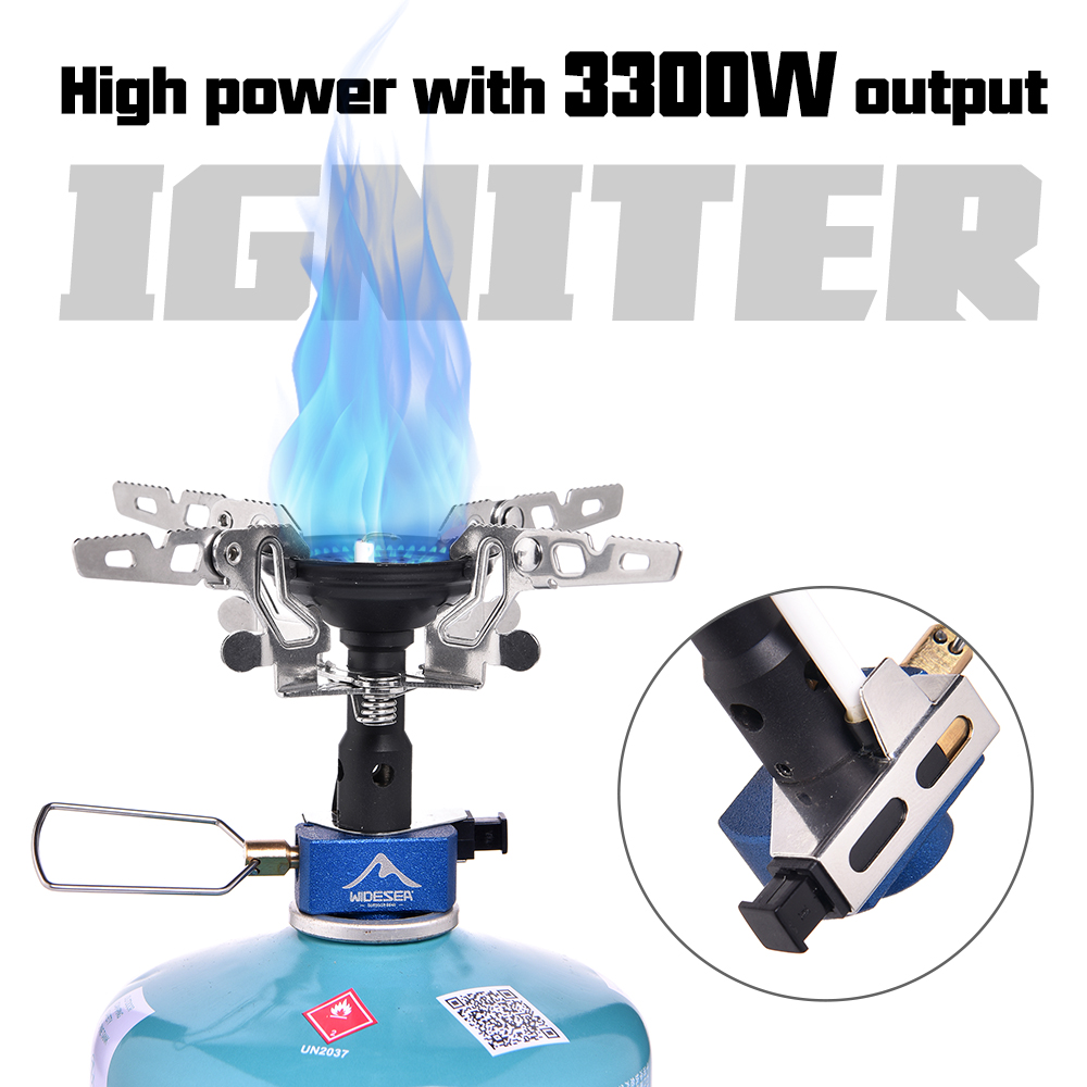 Outdoor Camping Heater For Tent - เตาแก๊สปิกนิกสำหรับตั้งแคมป์กลางแจ้ง 3300 วัตต์ พร้อมอุปกรณ์จุดไฟ อุปกรณ์แคมป์ปิ้งแบบพกพา สำหรับนักท่องเที่ยว