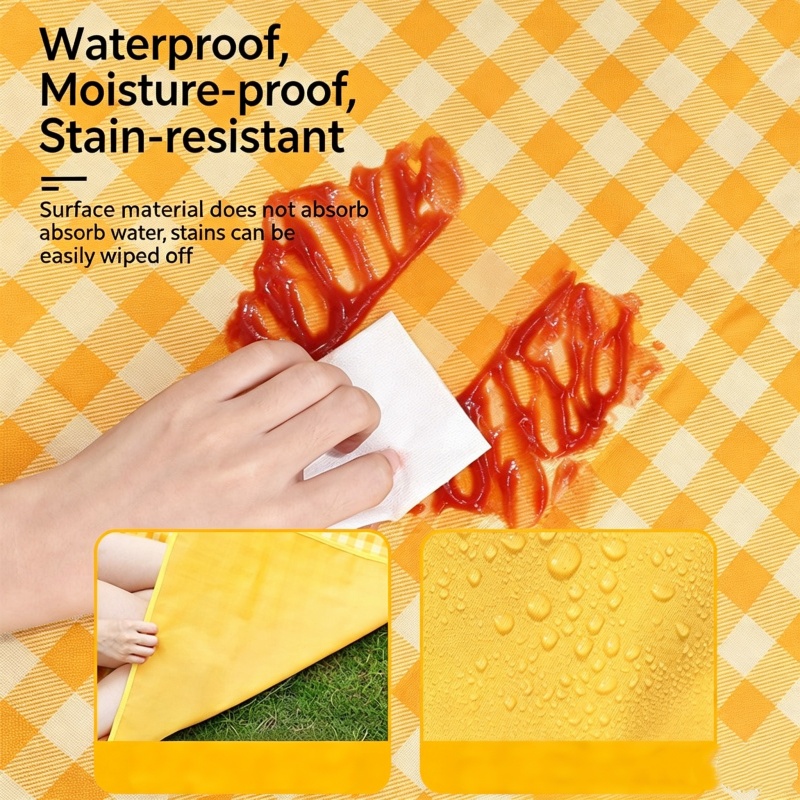เสื่อปิกนิกขนาดใหญ่พิเศษ 200x2 - Outdoor Camping Mat Waterproof บทวิจารณ์และราคา