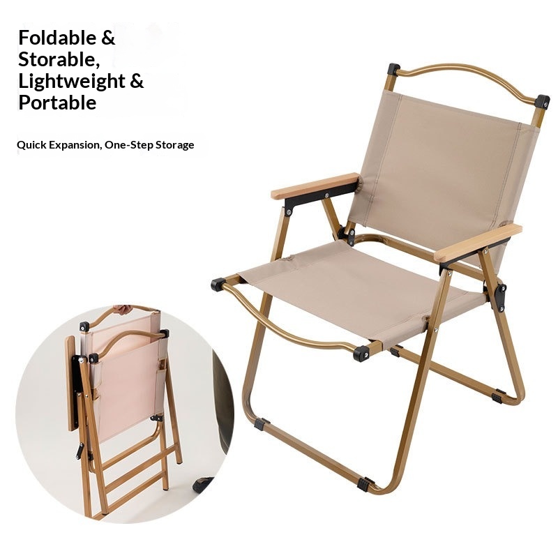 เก้าอี้พับได้แบบพกพา น้ำหนักเบ - Outdoor Camping High Chair บทวิจารณ์และราคา