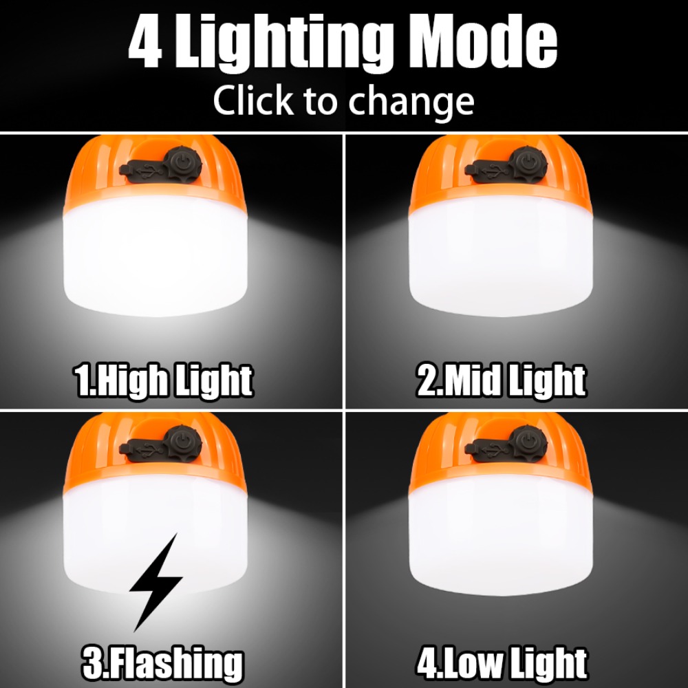 โคมไฟตั้งแคมป์ขนาดเล็กแบบพกพา  - Outdoor Camping Lighting บทวิจารณ์และราคา