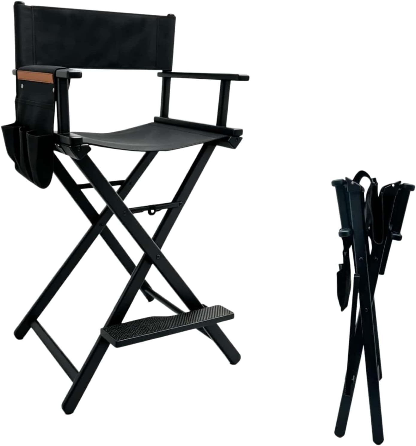 เก้าอี้ผู้กำกับแบบพกพา โครงอะล - Outdoor Camping High Chair บทวิจารณ์และราคา