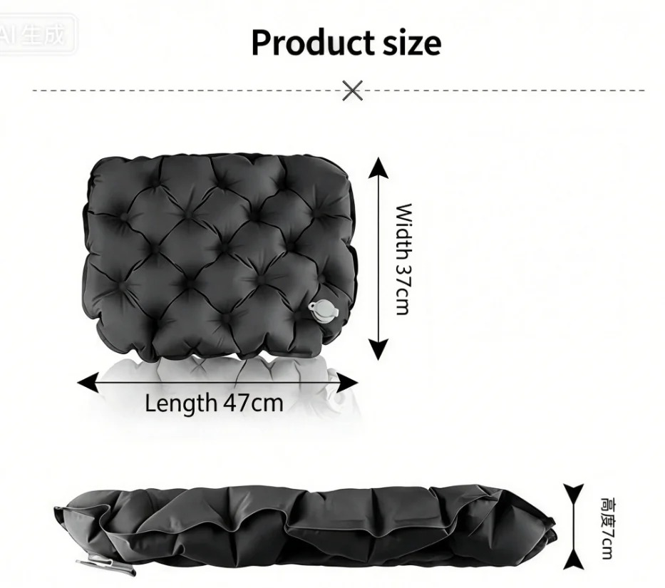 เบาะรองนั่งพองลมแบบพกพาสำหรับก - Outdoor Camping Mat Waterproof บทวิจารณ์และราคา