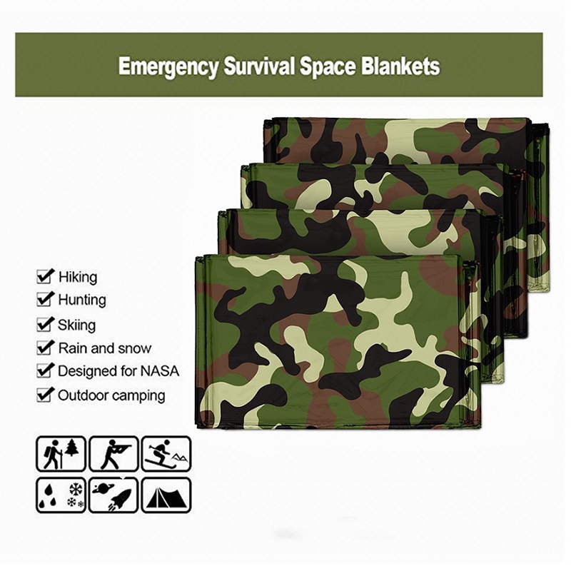 1pcs ผ้าห่มความร้อนฉุกเฉินพับก - Outdoor Camping Mat Waterproof บทวิจารณ์และราคา