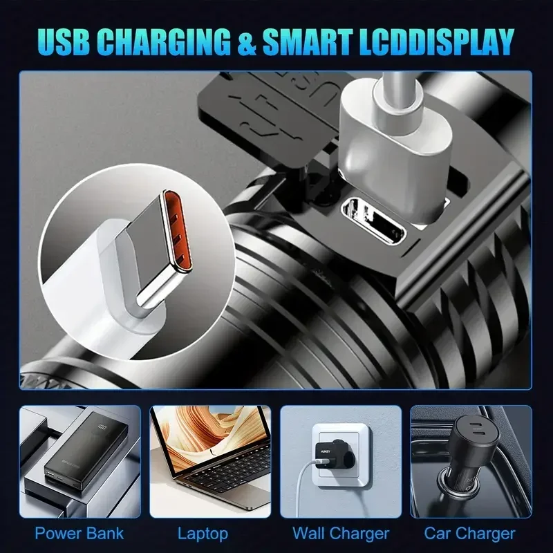 ไฟฉาย LED สว่างเป็นพิเศษ USB ช - Outdoor Camping Lighting บทวิจารณ์และราคา