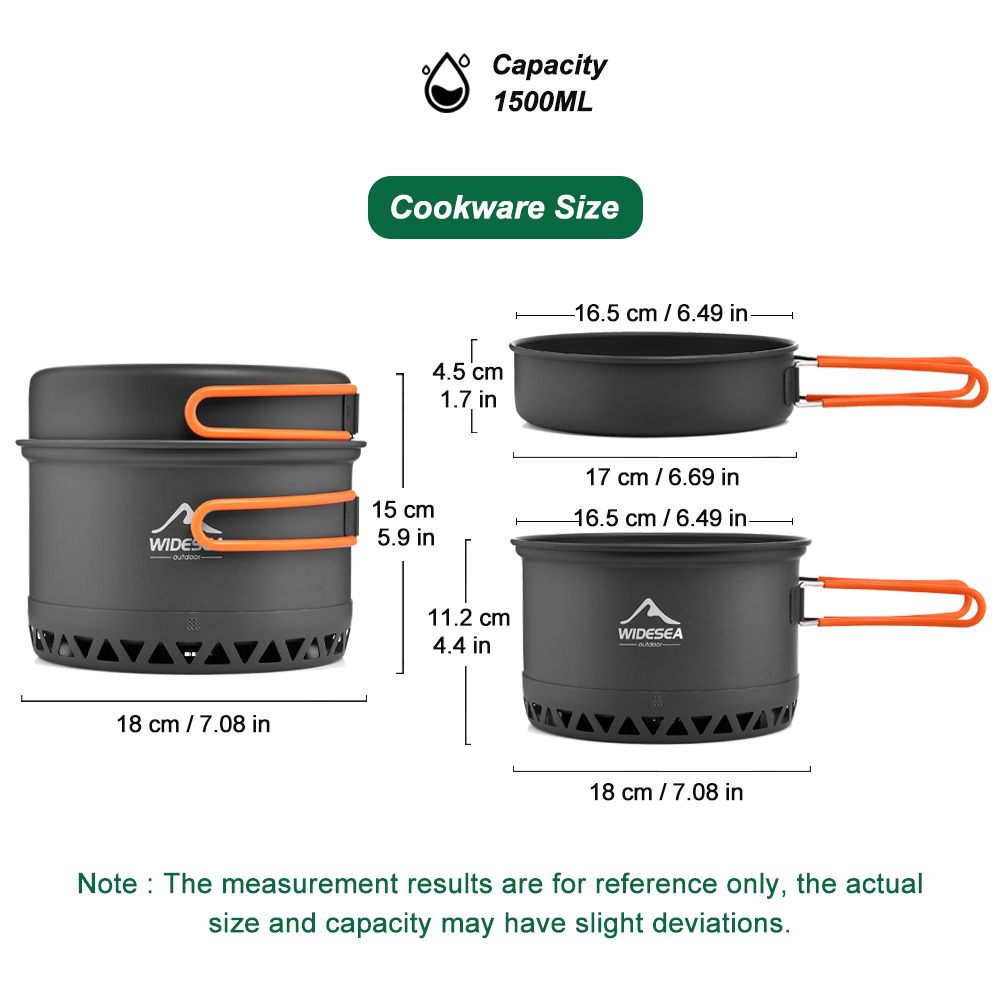 Camping Tableware ชุดเครื่องคร - Outdoor Camping Kettle บทวิจารณ์และราคา