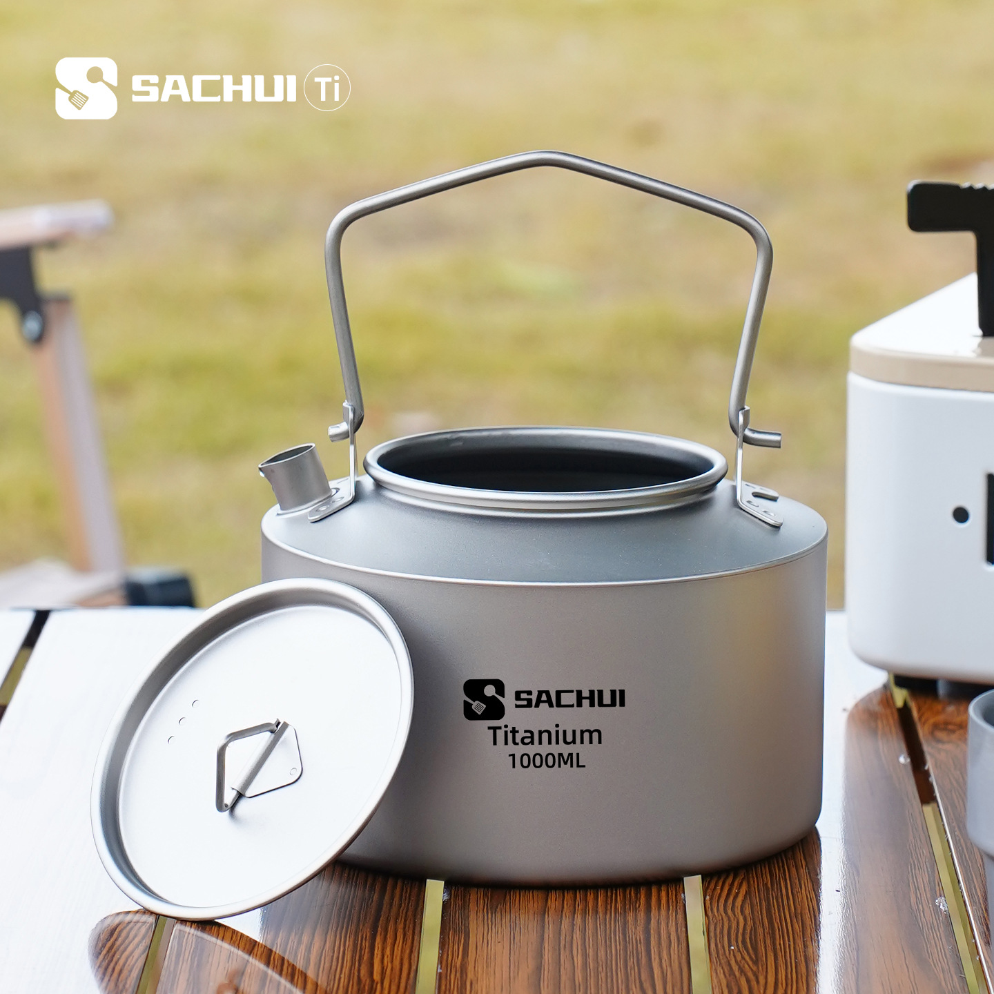 กาต้มน้ำไทเทเนียมบริสุทธิ์ 100 - Outdoor Camping Kettle บทวิจารณ์และราคา