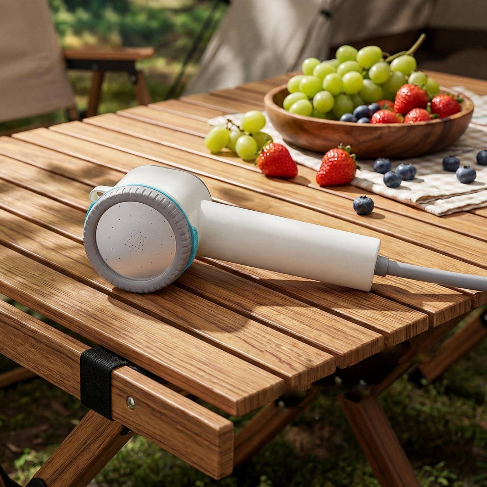 ชุดฝักบัวไฟฟ้าแบบพกพาพร้อมฐานย - Outdoor Camping Showers บทวิจารณ์และราคา