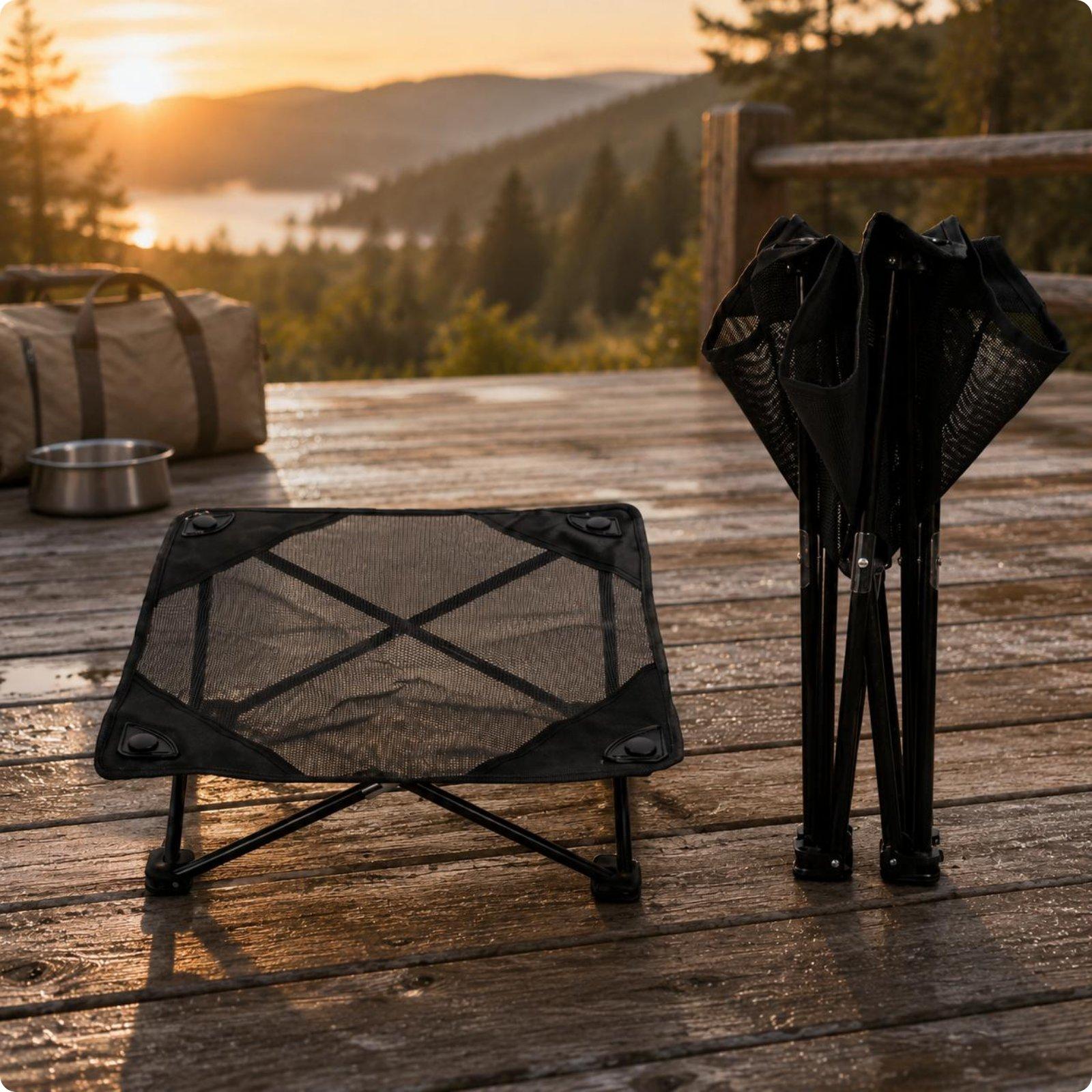แท่นพักผ่อนกลางแจ้งแบบยกสูงสำห - Outdoor Camping Dog Bed บทวิจารณ์และราคา