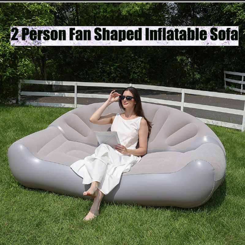 โซฟาเป่าลมรูปพัดลมสำหรับ 2 คน  - Outdoor Camping Fan บทวิจารณ์และราคา