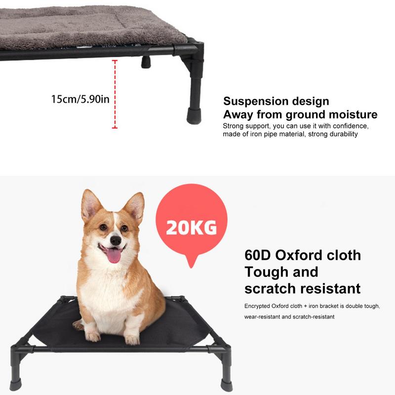 กลางแจ้งสูงเตียงสุนัขพับยกเปลส - Outdoor Camping Dog Bed บทวิจารณ์และราคา