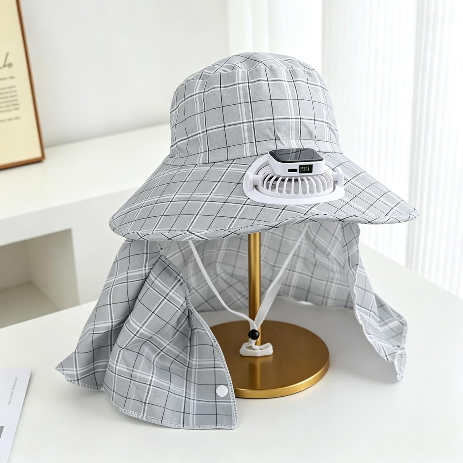 หมวกพัดลมพลังงานแสงอาทิตย์ 1 ช - Outdoor Camping Fan บทวิจารณ์และราคา