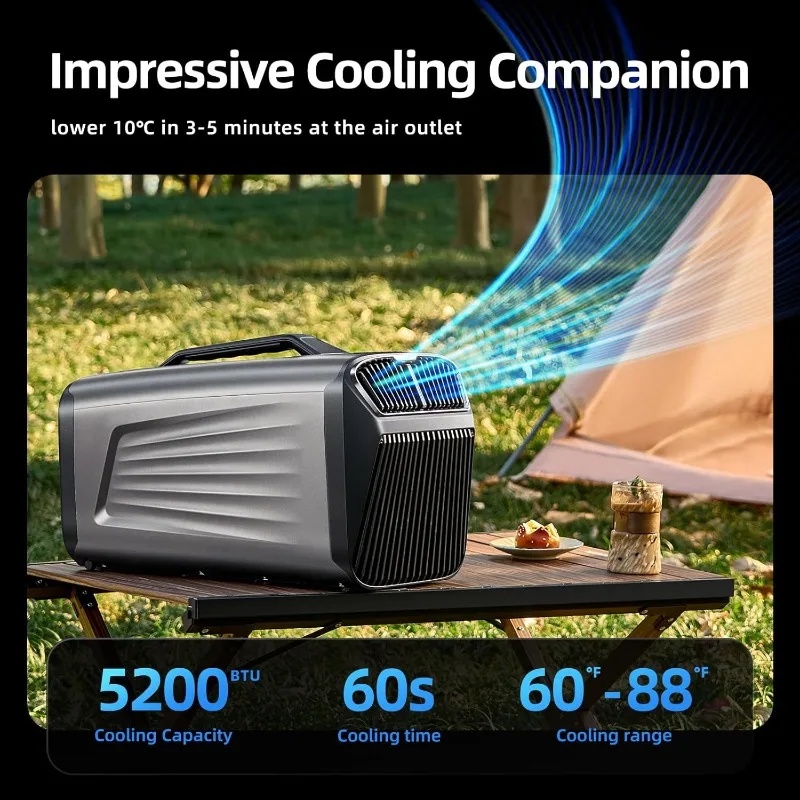 เครื่องปรับอากาศแบบพกพา 5200BT - Outdoor Camping Air Conditioner บทวิจารณ์และราคา