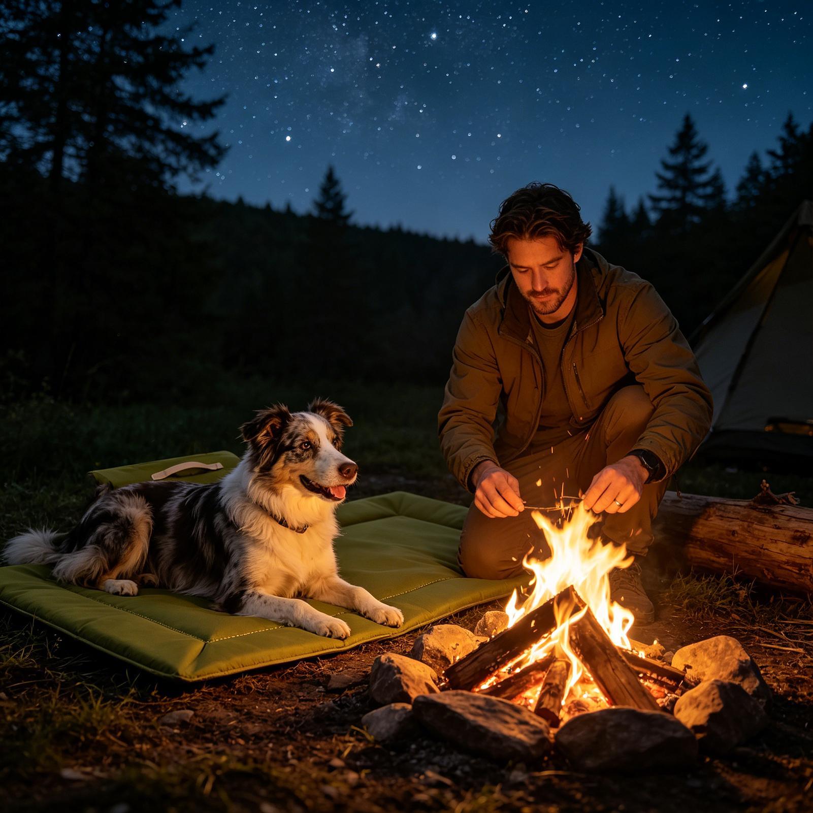 ที่นอนสุนัขแบบพับได้ ซักล้างได - Outdoor Camping Dog Bed บทวิจารณ์และราคา