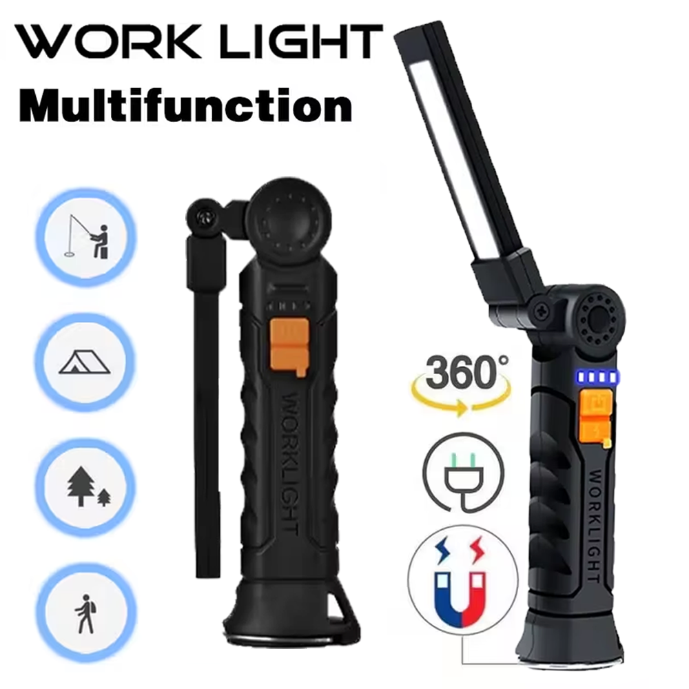 ไฟฉาย LED แบบพกพา COB ไฟฉายแบบ - Outdoor Camping Lighting บทวิจารณ์และราคา