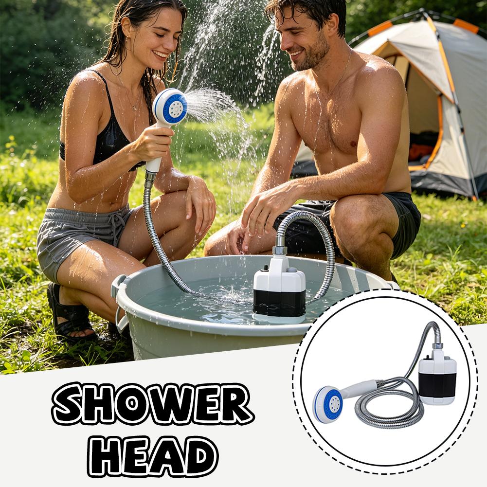 ปั๊มน้ำไฟฟ้าแบบพกพา ชาร์จผ่าน  - Outdoor Camping Showers บทวิจารณ์และราคา