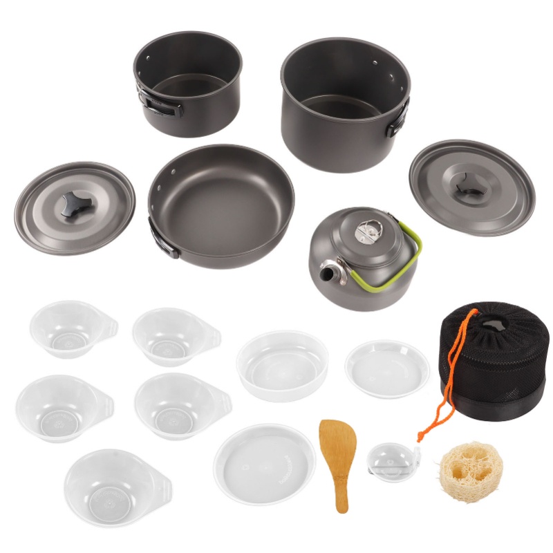 ชุดอุปกรณ์ทำอาหารสำหรับตั้งแคม - Outdoor Camping Kettle บทวิจารณ์และราคา