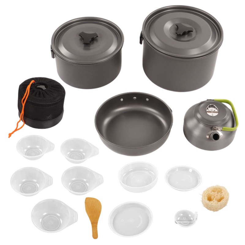 ชุดอุปกรณ์ทำอาหารสำหรับตั้งแคม - Outdoor Camping Kettle บทวิจารณ์และราคา