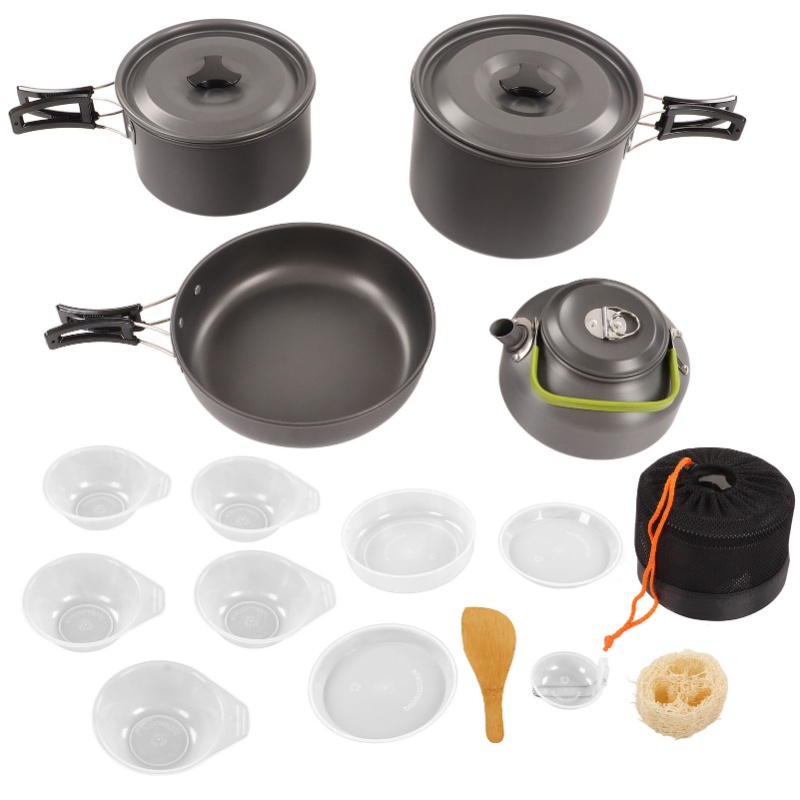 ชุดอุปกรณ์ทำอาหารสำหรับตั้งแคม - Outdoor Camping Kettle บทวิจารณ์และราคา