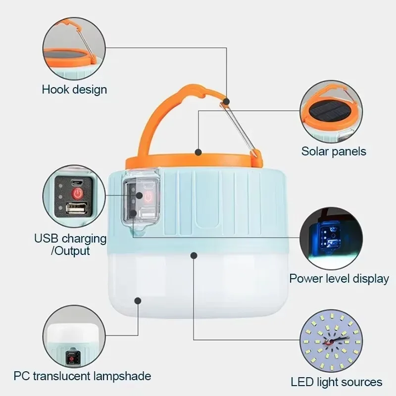 โคมไฟตั้งแคมป์พลังงานแสงอาทิตย - Camping Lantern บทวิจารณ์และราคา