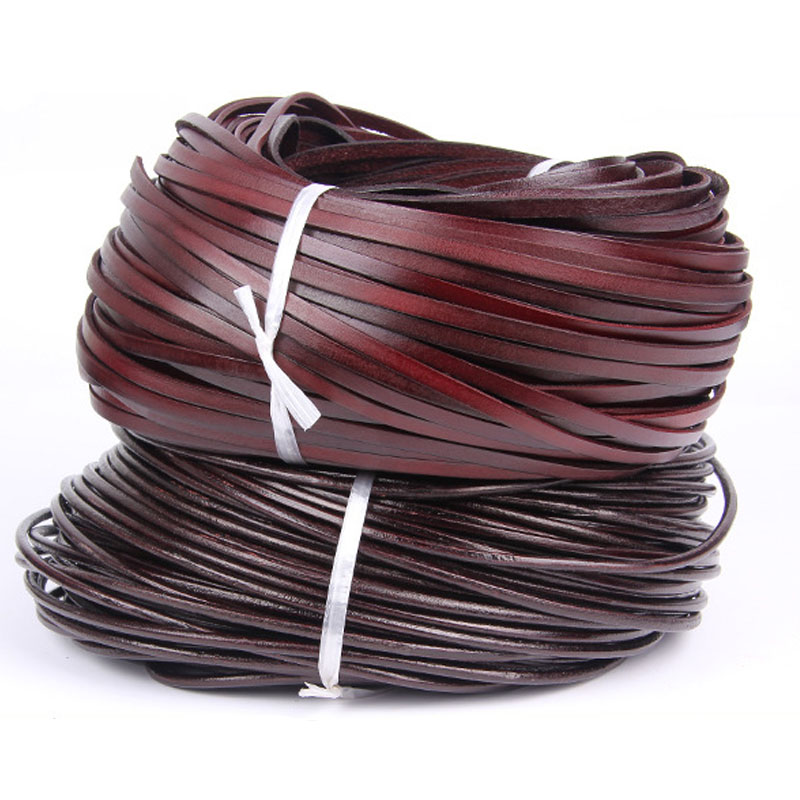 2 เมตร 1-20 มม.Retro หนังแบนรอ - Paracord Bracelet บทวิจารณ์และราคา