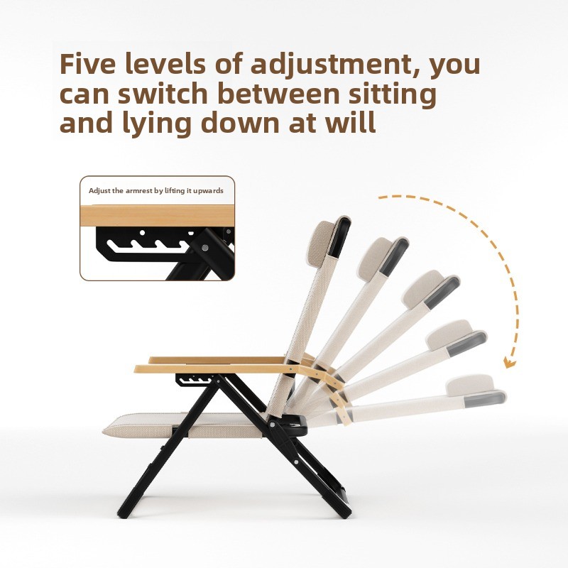 เก้าอี้พับเอนนอนพนักสูงสำหรับก - Outdoor Camping High Chair บทวิจารณ์และราคา