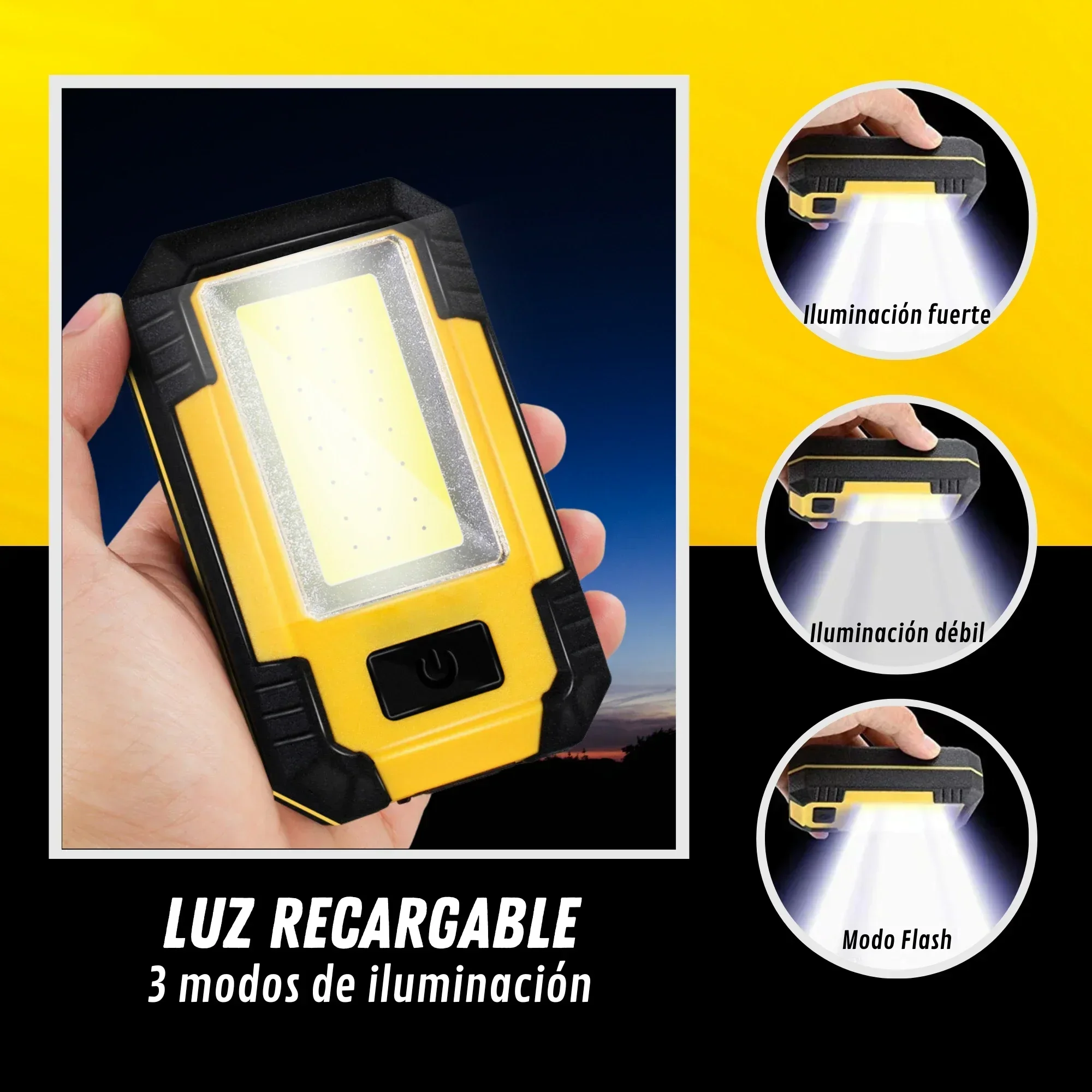 ไฟฉายชาร์จได้ 4000mAh แสงสว่าง - Outdoor Camping Lighting บทวิจารณ์และราคา