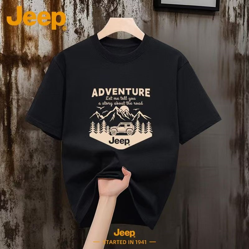 เสื้อยืดผู้ชาย Jeep 230 กรัม ผ - Outdoor Camping Jeep บทวิจารณ์และราคา