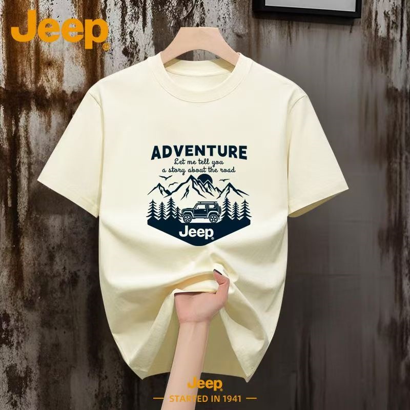 เสื้อยืดผู้ชาย Jeep 230 กรัม ผ - Outdoor Camping Jeep บทวิจารณ์และราคา