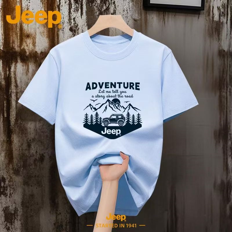 เสื้อยืดผู้ชาย Jeep 230 กรัม ผ - Outdoor Camping Jeep บทวิจารณ์และราคา
