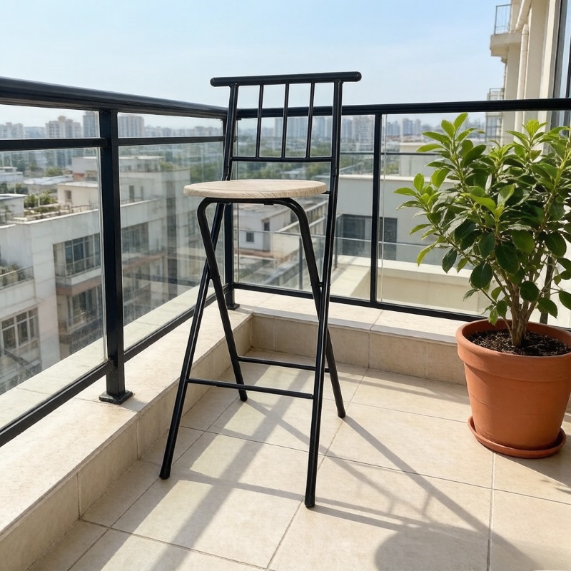 เก้าอี้สูงพับได้แบบมีพนักพิงสำ - Outdoor Camping High Chair บทวิจารณ์และราคา