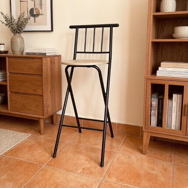 เก้าอี้สูงพับได้แบบมีพนักพิงสำ - Outdoor Camping High Chair บทวิจารณ์และราคา