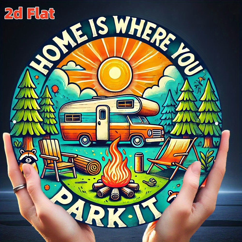 ป้ายศิลปะติดผนังไม้สไตล์เรโทรส - Outdoor Camping Quotes บทวิจารณ์และราคา