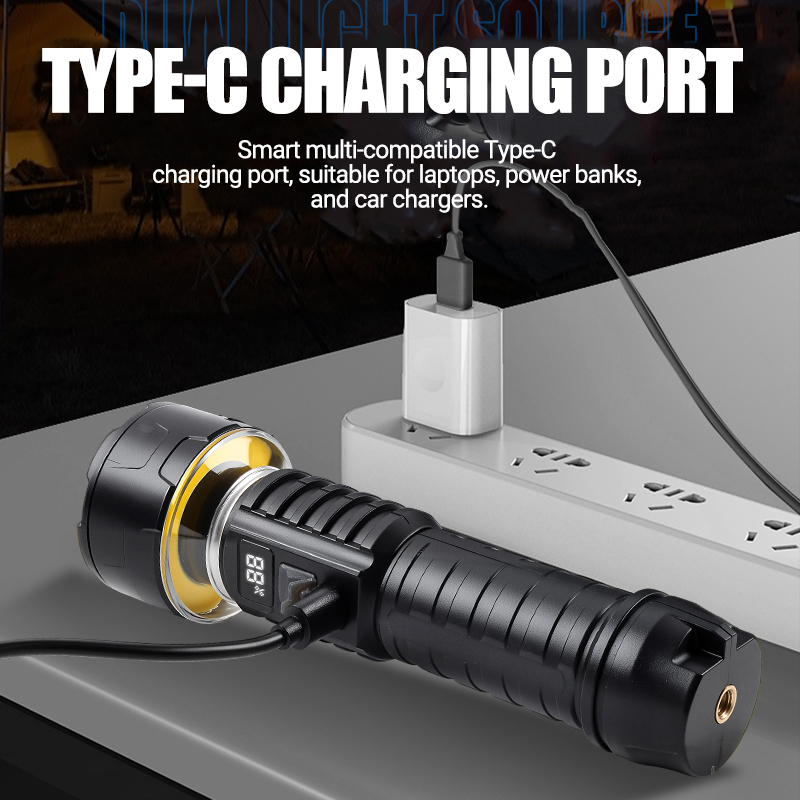 ไฟฉาย LED แบบ COB แบบชาร์จไฟได - Outdoor Camping Lighting บทวิจารณ์และราคา