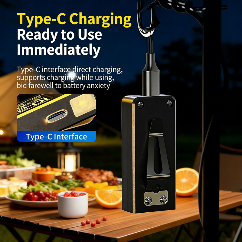 1/2PCS มินิ COB LED ไฟฉาย USB  - Outdoor Camping Adventure Lamp บทวิจารณ์และราคา