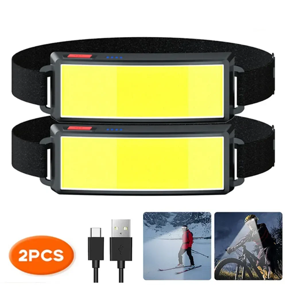 COB ไฟหน้า LED แบบพกพา ไฟหน้าส - Outdoor Camping Adventure Lamp บทวิจารณ์และราคา