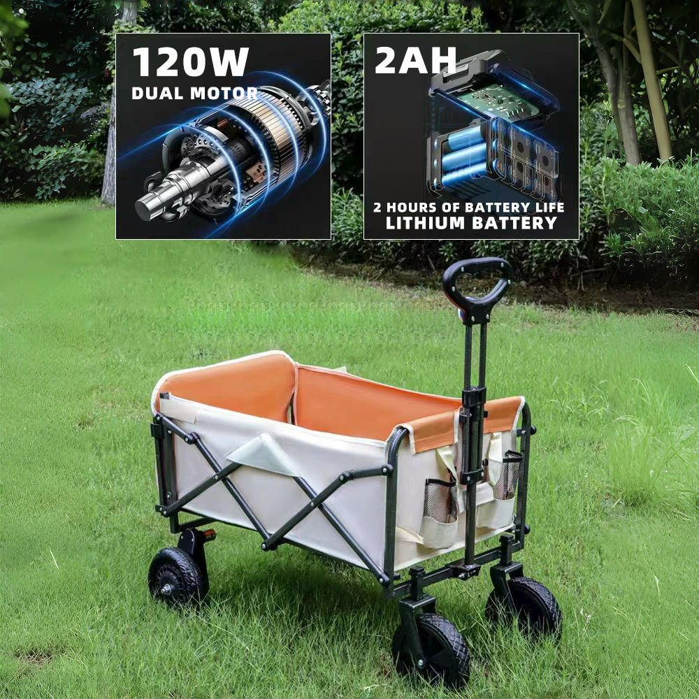 รถเข็นแคมป์ปิ้งไฟฟ้าพับได้ แบต - Outdoor Camping Set บทวิจารณ์และราคา