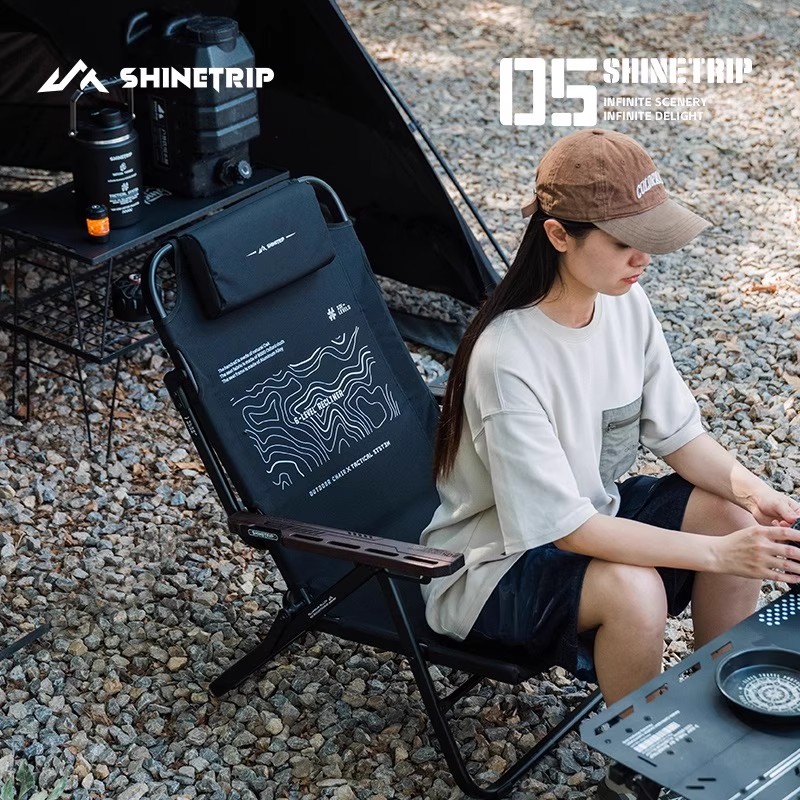 เก้าอี้พักผ่อนพับได้สำหรับกิจก - Outdoor Camping High Chair บทวิจารณ์และราคา